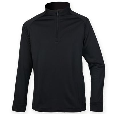 Mens Quarter Zip Long Sleeve Top