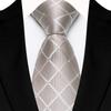 Single Color Plaid & Checks Ties 8CM Groom Jacquard New Mens Necktie  Formal Business