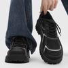 Derby Shoes Lace-up Breathable Big Head Shoes Flow Platform Heightening Shoes Men's Low-top Casual Shoes