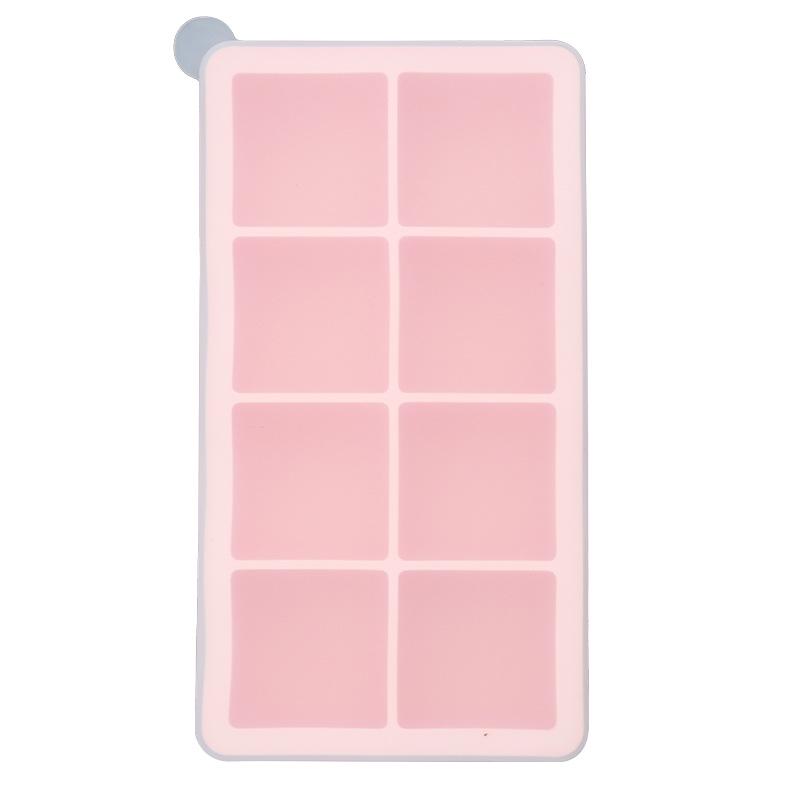 Stampo in Silicone a 6 Scomparti per Cubetti di Ghiaccio e Pappe per Bambini - Stampo di Grande Capacità per Uso Domestico