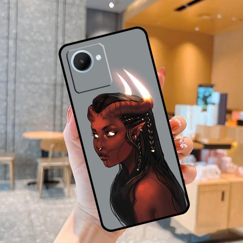 Devil Woman Sexy Girl Witch Case For Realme C55 C33 C31 C35 C30 C11 C15 C25s C21Y GT Neo 5 3T 2T 8 9 10 11 Pro Plus