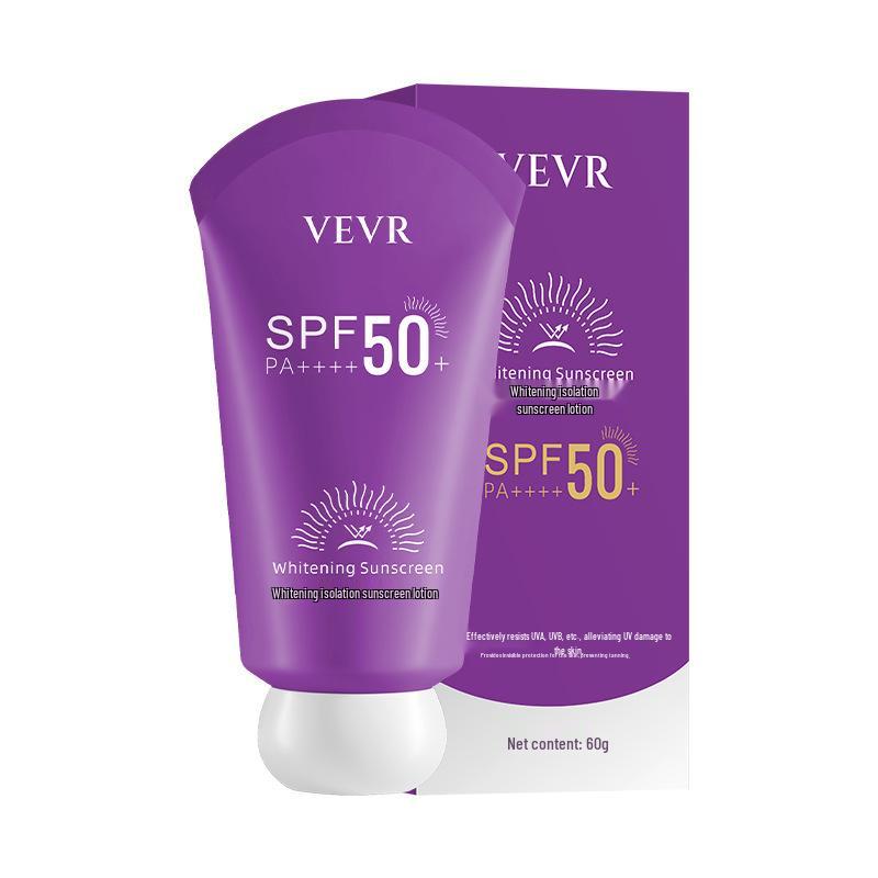 VEVR Whitening Sunscreen Cream - Luxurious Protection & Moisturizing for Clear, Translucent Skin (SPF 60) 60