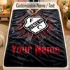 Flannel BlanketFC Utrecht Custom Name Text Personalized Soft Warm Throw Blanket Home Decor Gift