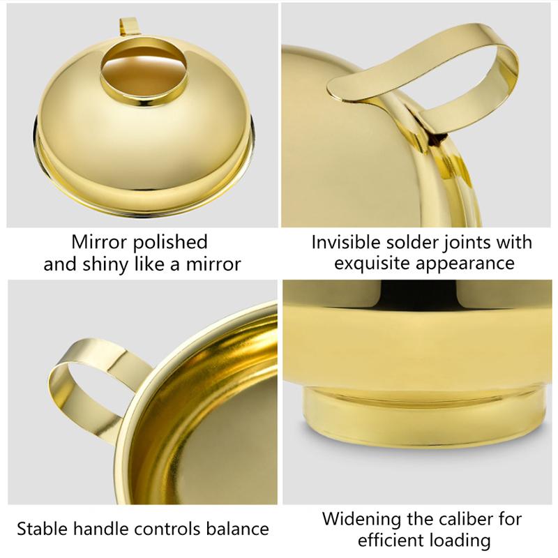1/2 Pcs Stainless Steel Wide Mouth Funnel Kitchen And Household Large Diameter Funnel Multifunctional Jam Canning Funnel