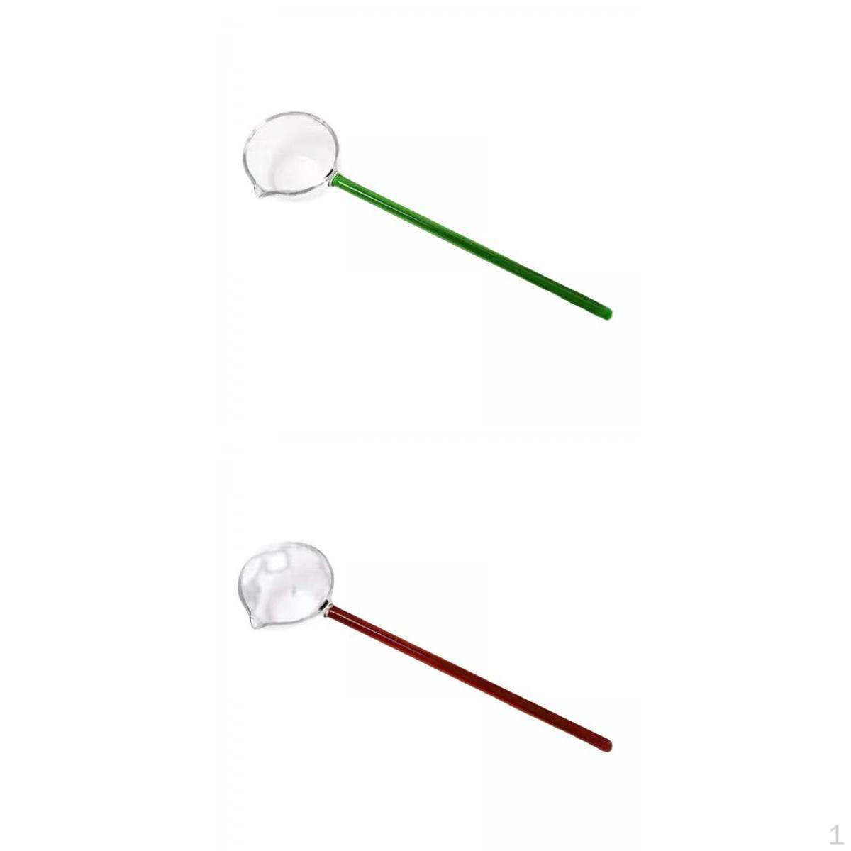 

2/набор Половник для приготовления пищи из высокоборосиликатного стекла, сервировочная ложка для соуса, подливы для ресторана