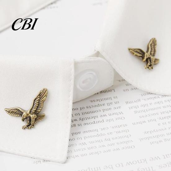 Vintage Lapel Pin Men Brooch, Eagle Design with Invisible Buckle, Wings Claw Tie Tack Metal Badge for Suits Shirts Coats Ties Business Casual