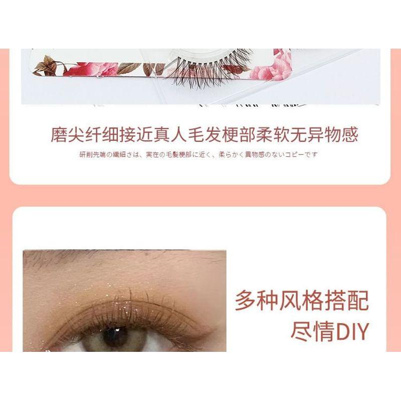 Lashie - Set of 5 Pairs: Criss Cross Clear Band False Eyelashes