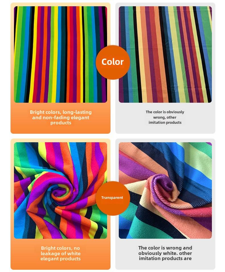 Large Quick-Drying Microfiber Beach Towel with Active Printing