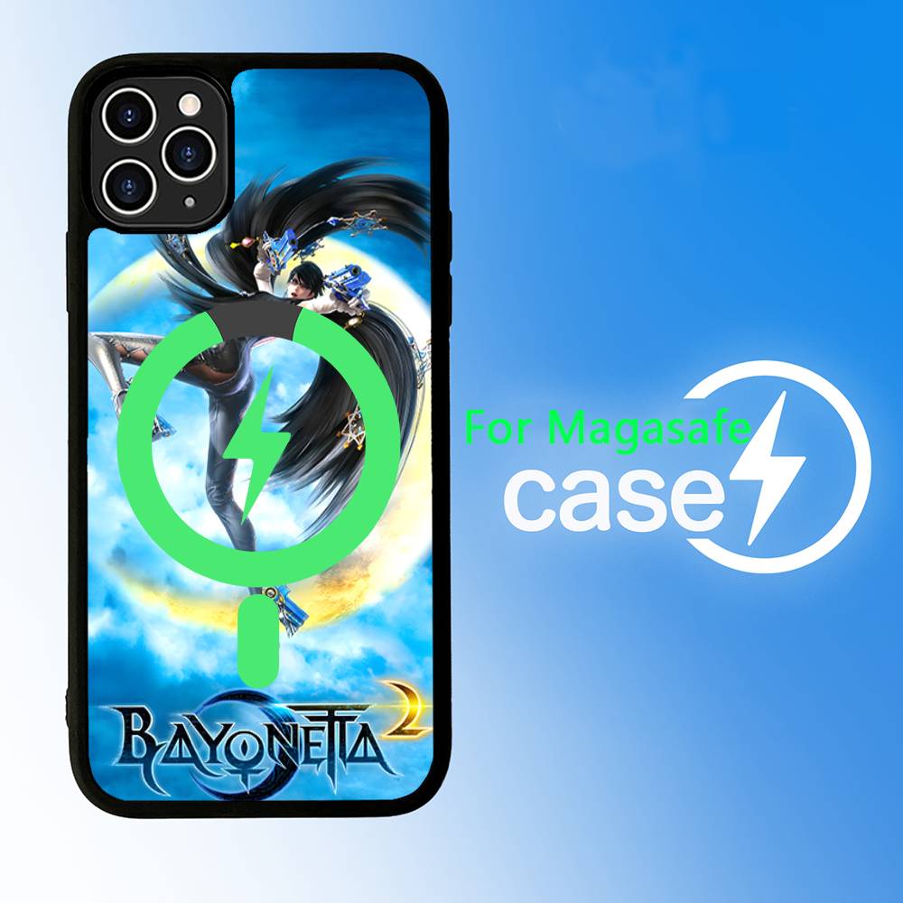 Game Bayonetta Anime Phone Case For IPhone 13 14 15 11 12 16 17 Pro Max Plus For Magsafe Magnetic Shell