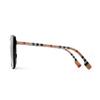 Burberry New Striped Collection Elegant Socialite Resort Fashion Trend Plate Frame Square Sunglasses Women's