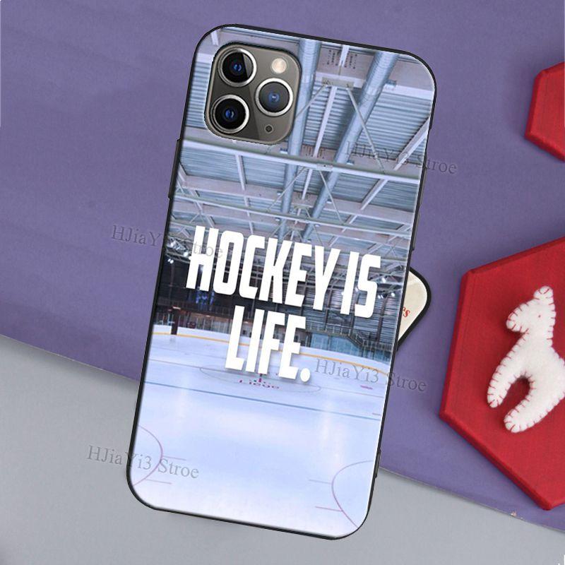 Ice Hockey is Life Phone Case For iPhone 13 11 12 Pro Max mini X XR XS Max 6S 8 7 Plus SE 2020 Back Cover