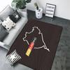 Hauseingang Fußmatte Nürburgring Rennstrecke Flur Teppich Wohnzimmer Teppiche Fußmatten Badezimmer Teppich Bodenmatten Heimdekoration