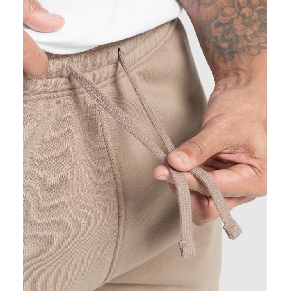 Gymshark Crest 7 Shorts Lifestyle Brown A2a1s Nc0s