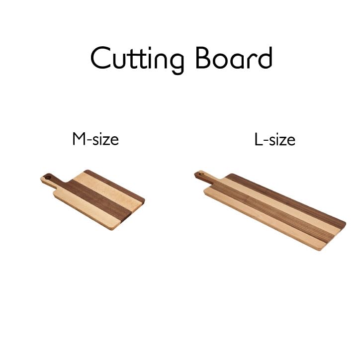 KATOMOKU Cutting Board, Medium, km-39M, Solid Wood, Perfect for Photos, Kitchen, Outdoors, 31.5cm x 15cm x 1.5cm