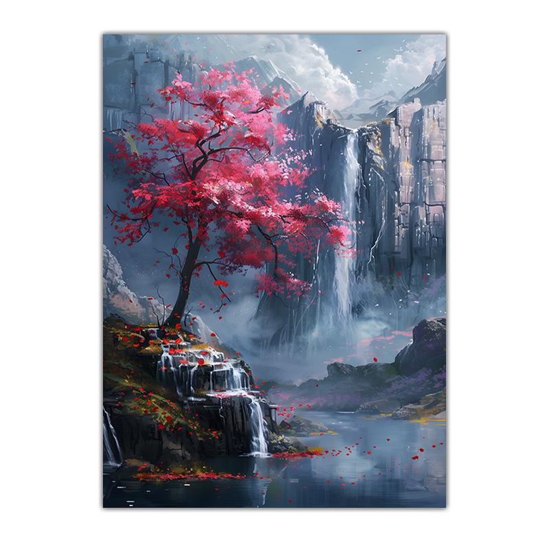 Landscape Wall Art Fantasy Natural Canvas Painting Modern Style Poster Prints for Living Room Wall Decor
