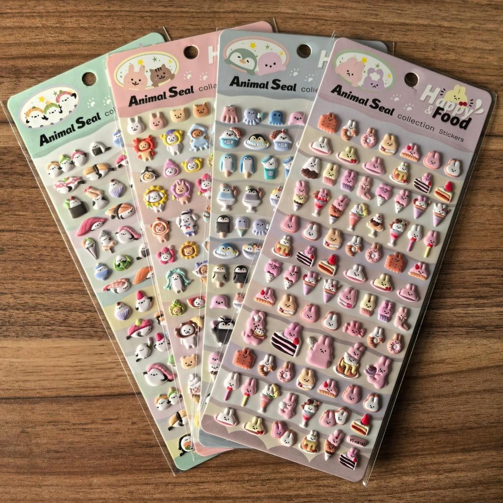 

Набор 3D наклеек с животными-тюленями (4 шт.) - Очаровательные украшения для планеров, рукоделия и блокнотов Магазин BulingBulingStickers