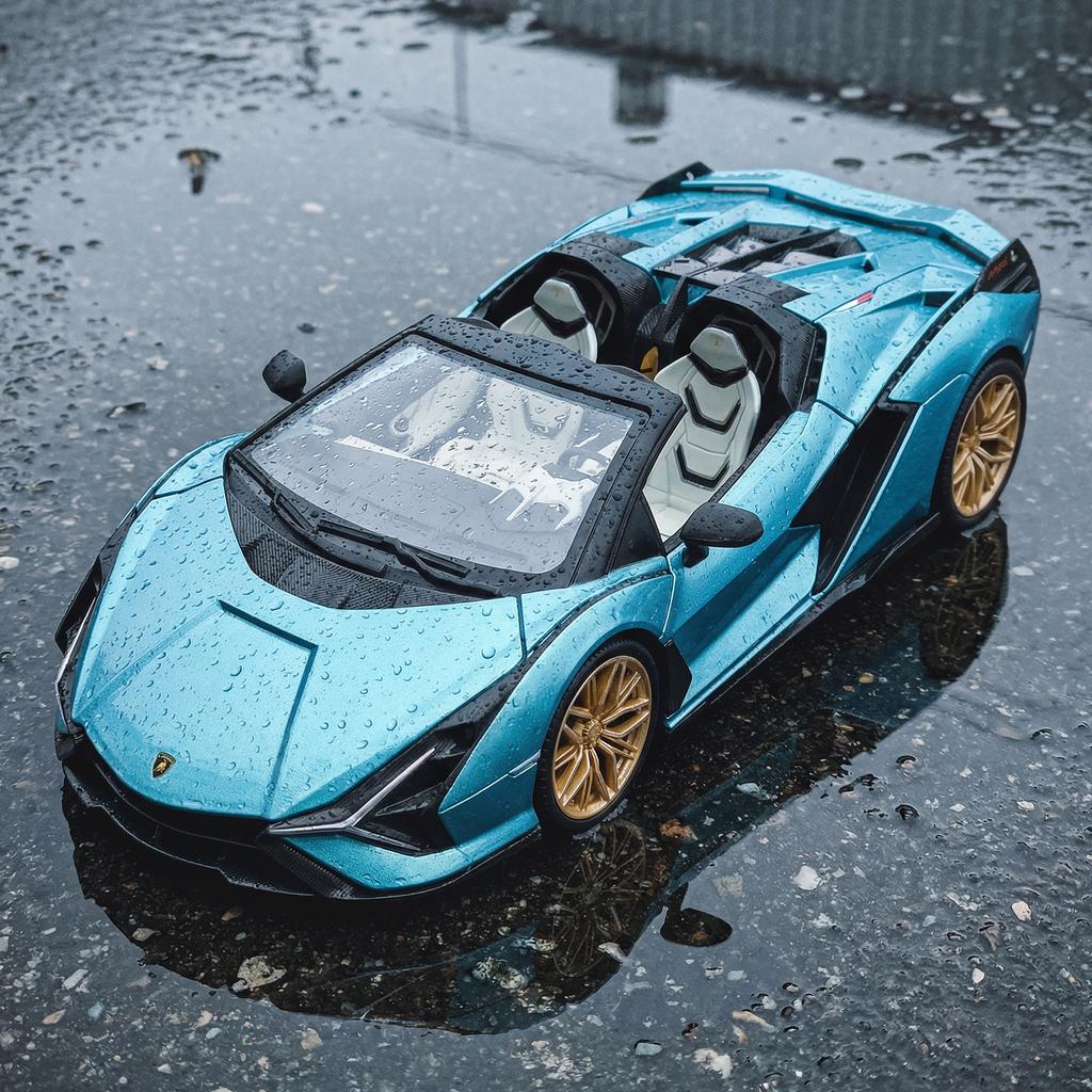 1:32 Lamborghini Sian Roadster Supercar Alloy Metal Diecast Model Car Home Decoration Desktop Display Ornaments Simulation Gifts