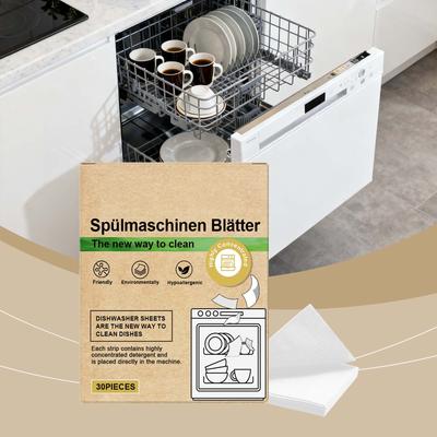 Geschirrspülertabs Fett, Flecken und macht Geschirr glänzend; Sanft und effektiv für alle Haushaltsreinigungbedürfnisse.