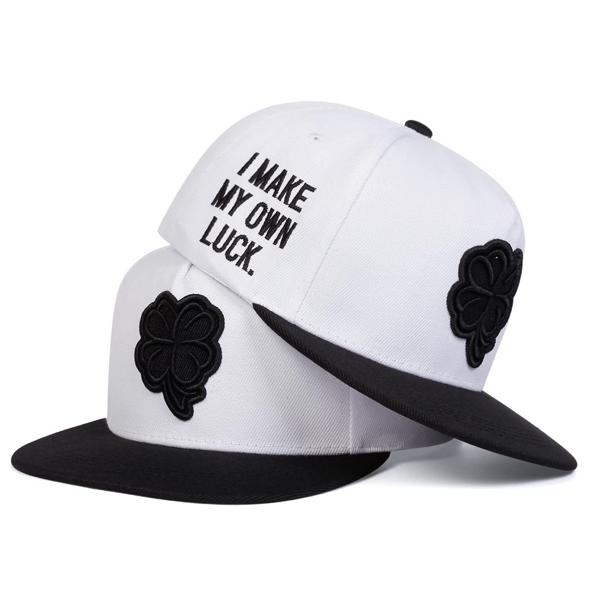 

Унисекс Вышивка Четырехлистного Клевера Хип-хоп Шляпы Весна Осень Уличные Регулируемые Повседневные Бейсболки Тракерские Кепки Солнцезащитная Шляпа белый