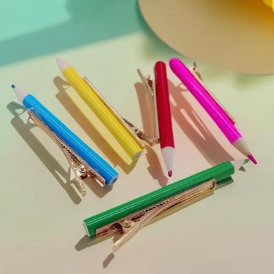 Creative Cute Fun Pencil Hairpin Accessory