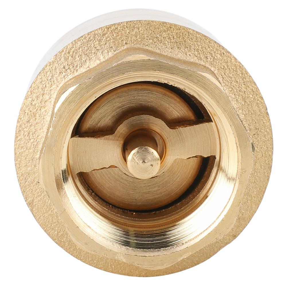 Hochpräzises Einweg-Rückschlagventil aus Messing mit Gewinde für Wasser, Gas, Öl (G12")