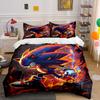 Blue Hedgehog with Flames. Bedding Sets Duvet Cover Sets Duvet Covers Pillowcases(1 * Duvet Cover 2 * Pillowcases Without Duvet Insert)