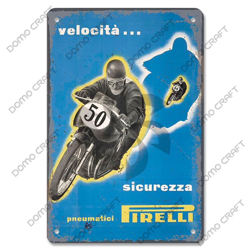 Motorcycle Vintage Poster Metal Plate Cafe Racer Festival Race Bred Motorcycle Metal Tin Signs Wall Decor Riders Club Man Cave