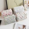 Floral Print Travel Portable Minimalist Large Capacity Soft Storage Makeup Bag