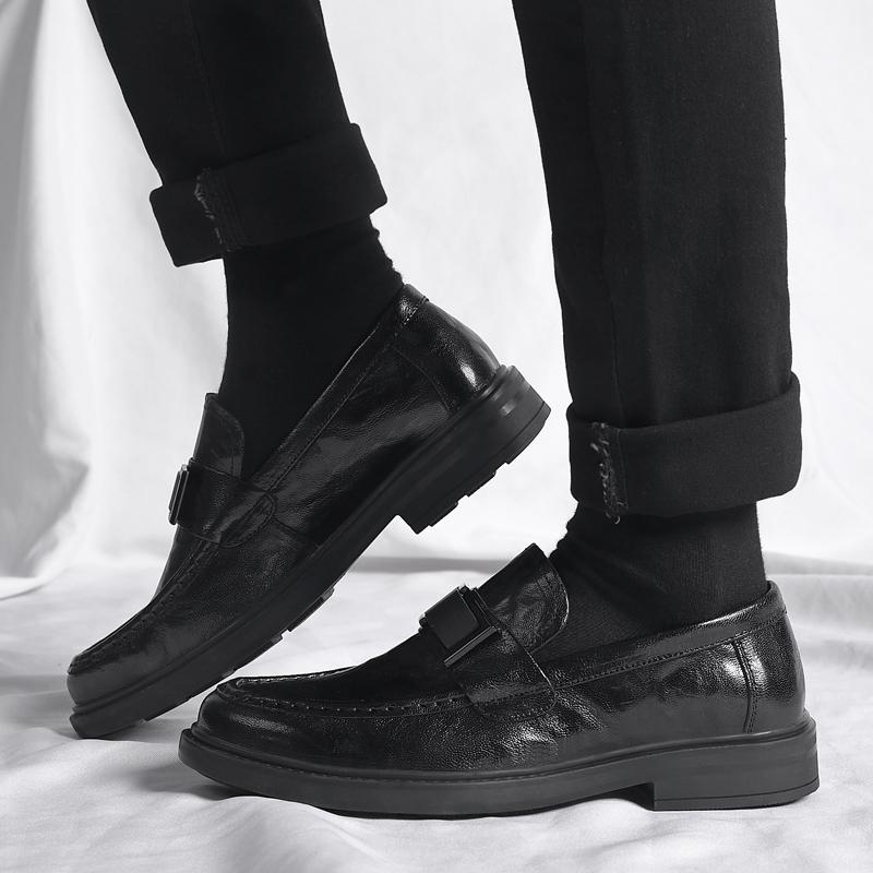 Móda Vysoká Kvalita Nové Platformové Mokasíny Pánské Pravá Kůže Ležérní Boty Mokasíny Pohodlné Pánské Business Pánské Protiskluzové Prodyšné Boty