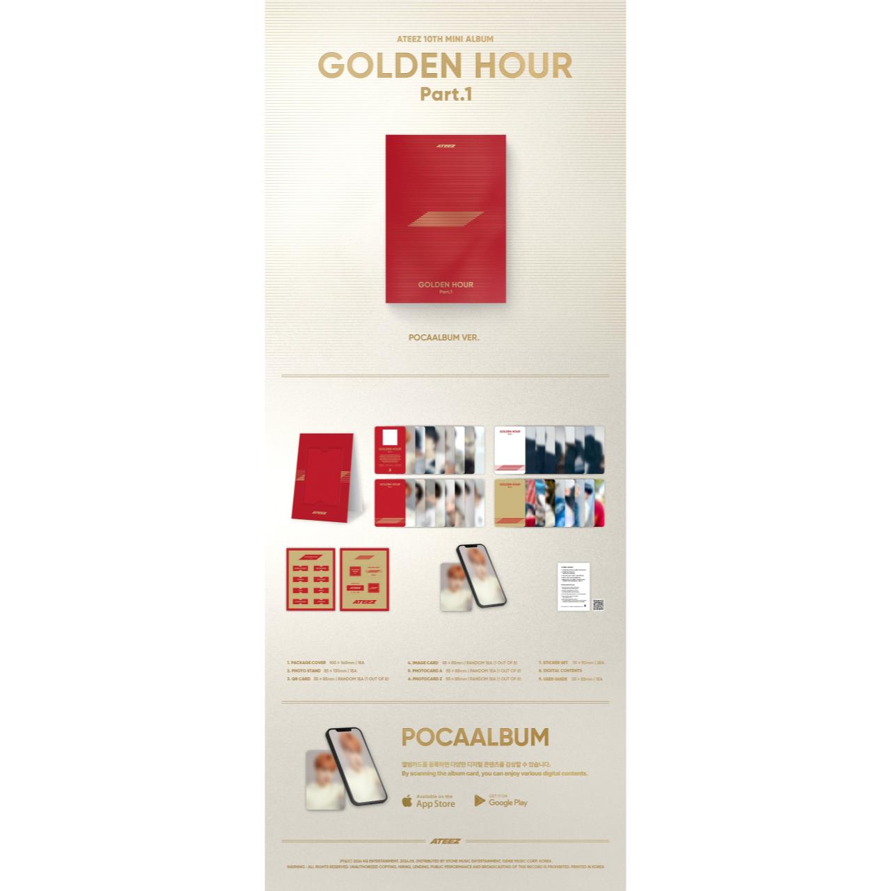 POB) ATEEZ [GOLDEN HOUR Part.1] TOKTOQ SET VER – купить по низким