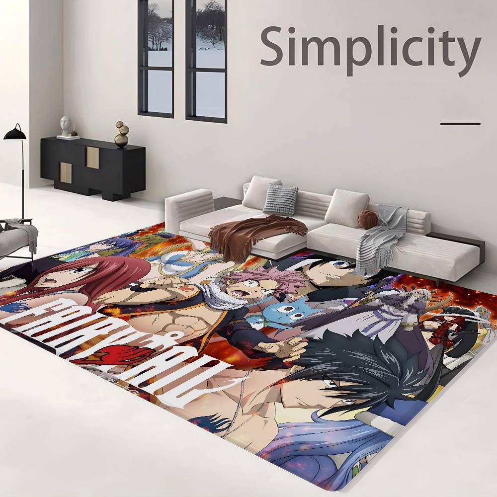 ANIME FAIRY TAIL CARTOON Room Mats Cheaper Anti-slip Modern Living Room Balcony Printed Modern Home Decor