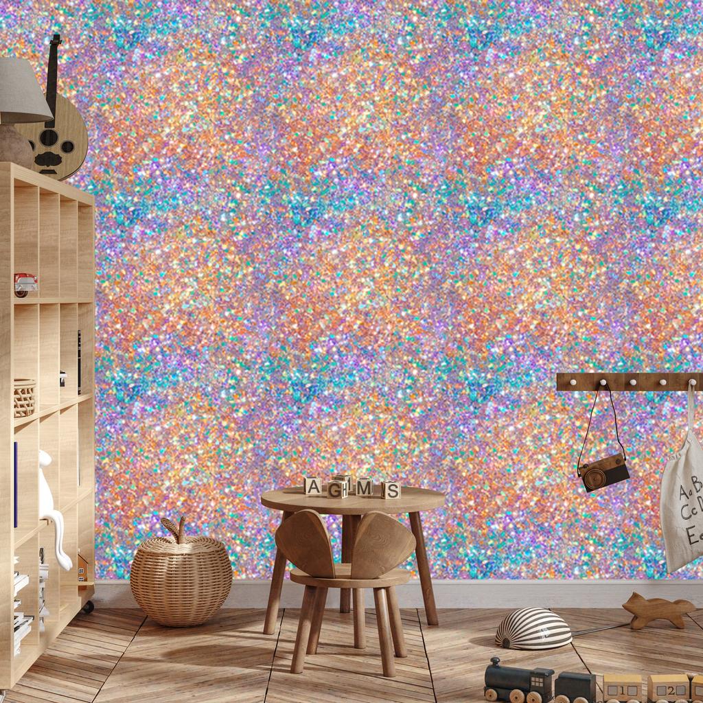 Iridescent glitter wallpaper red and beige for living room and bedroom 50x1000