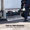Underbody Truck Box, 36"×24"×24" Pickup Storage Box, Heavy Duty Aluminum Diamond Plate Tool Box with Lock and Keys, Waterproof Trailer Storage Box