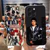 Custodia per Telefono Cover Danzatore M-Michael J-Jackson Per Apple 16 Iphone 16 15 14 13 12 11 PRO MAX Morbido TPU Custodia Colorata Funda Coque Guscio