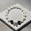 2025 Jadeite Green Jade Rabbit Bracelet: High-End Chinese Style, Year of the Snake, Elegant Women's Niche Beaded Design