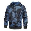 Men's Fashion Camouflage Sweatshirt Men's Drawstring Ribbed Closure Raglan-sleeves Hoodie