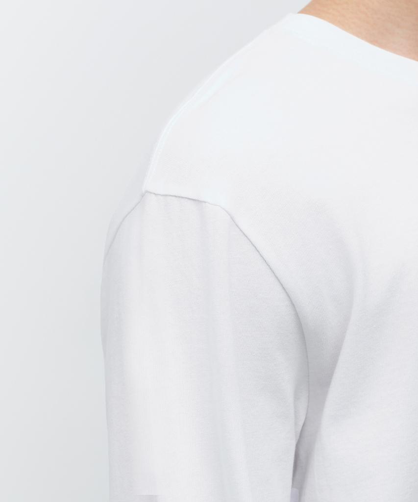 MUSINSA STANDARD Layered Crew Neck Long Sleeve T-Shirt_Regular Length [White]