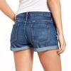 GMXIA Foreign Trade Elastic Ripped Denim Shorts Women