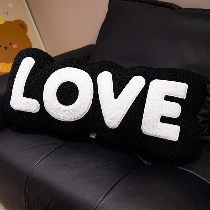 Love Letter Pillow Lumbar Waist Cushion Designed For Couch Living Room Valentine's Day Wedding Ceremonies Celebration Decorations