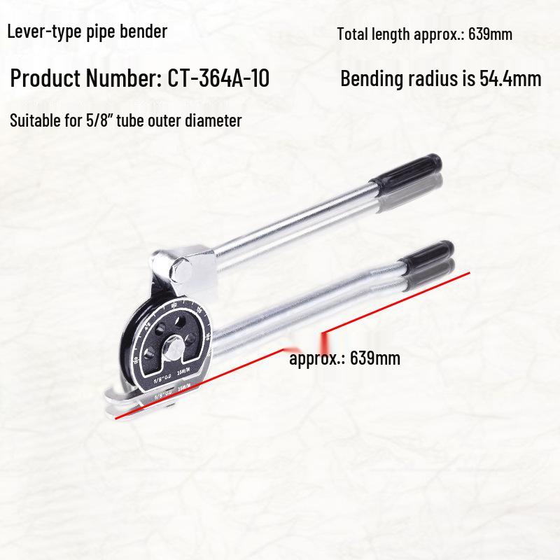 Saint-Ba Ruční ohýbačka trubek pro měď, hliník, ocel: Velikosti 6, 8, 10, 12, 19, 22