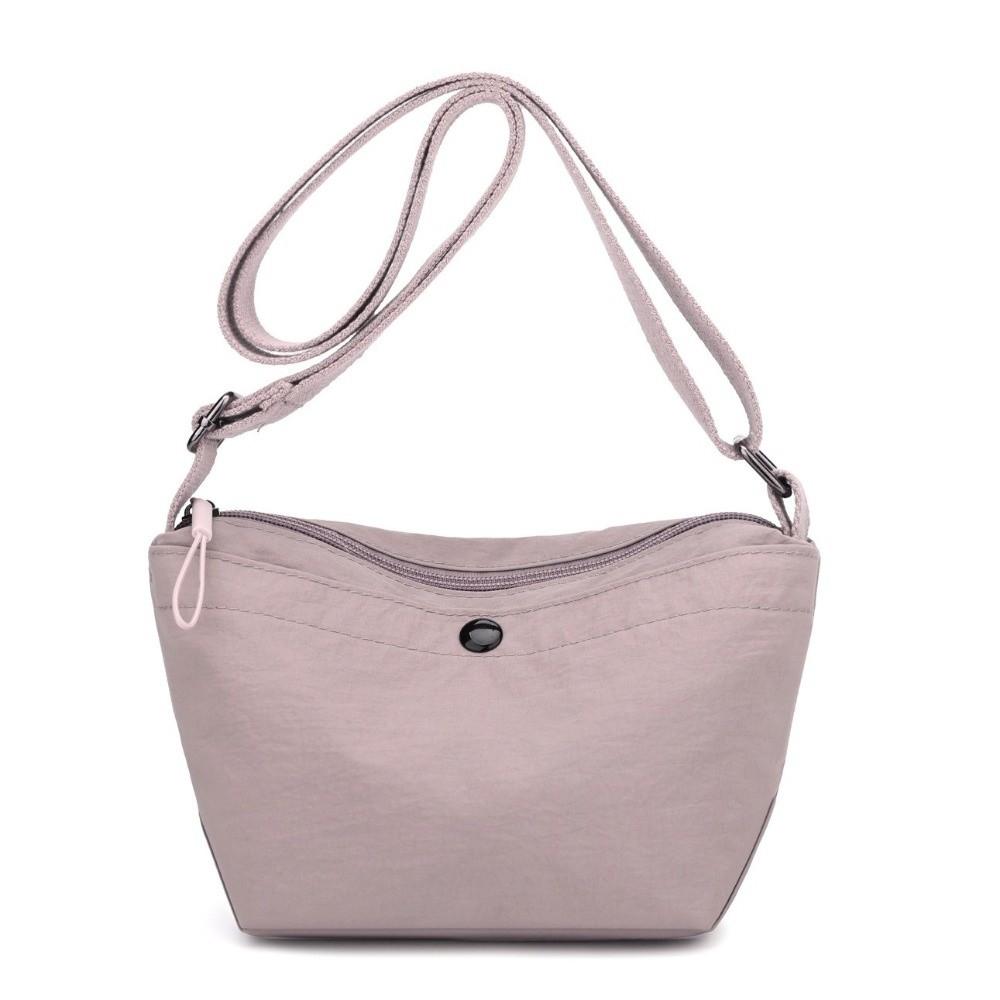 Solid Color Canvas Crossbody Bag Korean Style Single Shoulder Bag Casual Nylon Messenger Bag  Gift