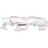 VidaXL Garden Lounge Set with Cushions 6 Pcs, Sofa with Backrest, Furniture Set with Coffee Table Patio Terrace, 3186124