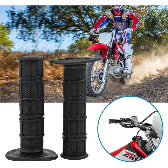 HIAORS 7/8" Motorcycle Hand Grips For CRF YZF WRF KXF KLX Pit Dirt Bike Motocross Motorcycle Offroad Dirt Bike Black