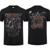 Streetwear Vintage Fashion Tee Men T Shirt Double-sided Via Dolorosa Black By Powerwolf Oversize Top Graphic Unisex Short Sleeve