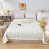 Plush Multi-Functional Solid Color Lucky Tree Jacquard Wool Nap Blanket for Office