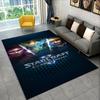 Retro StarCraft Game Gamer Cartoon Carpet Rug for Bedroom Living Room Sofa Playroom Doormat Home Decor,Kid Area Rug Non-slip