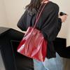 Nuevo Bolso Tote de Moda para Mujer de Gran Capacidad, Bolso Balde Elegante de Color Sólido, Bolso Suave para Desplazamientos, Bolsos de Hombro de PU a la Moda para Señoras