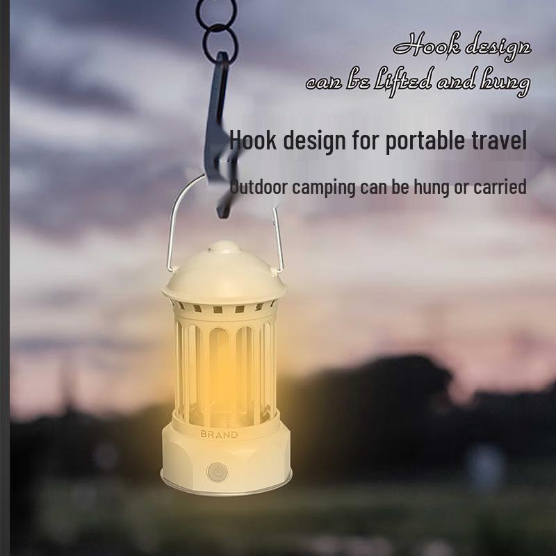 Retro Portable LED Camping Lantern