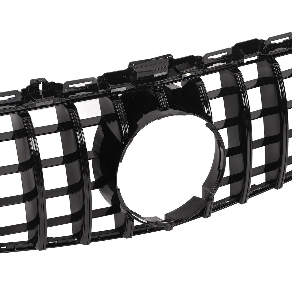 For Panamericana GT   Grille Replacement for   C Class W205 C205  05 PreFacelift 20152018(Gloss Black )