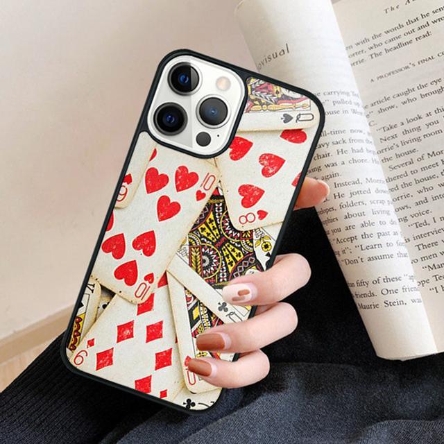 

playing card Retro Poker Phone Case Back Cover for iPhone 17 Air 16 15 14 13 11 12 Pro Max Plus Fundas Coque iPhone 13